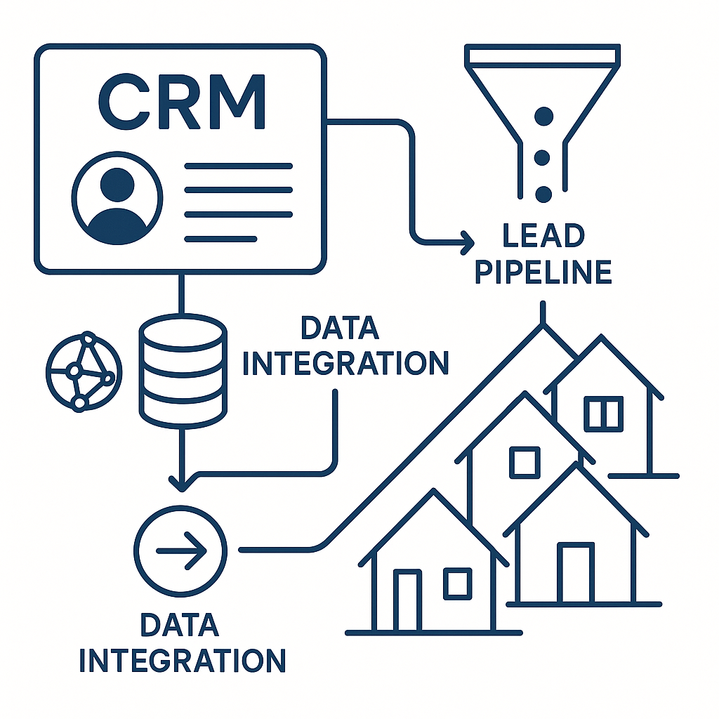 A clean, modern visual showing interconnected digi